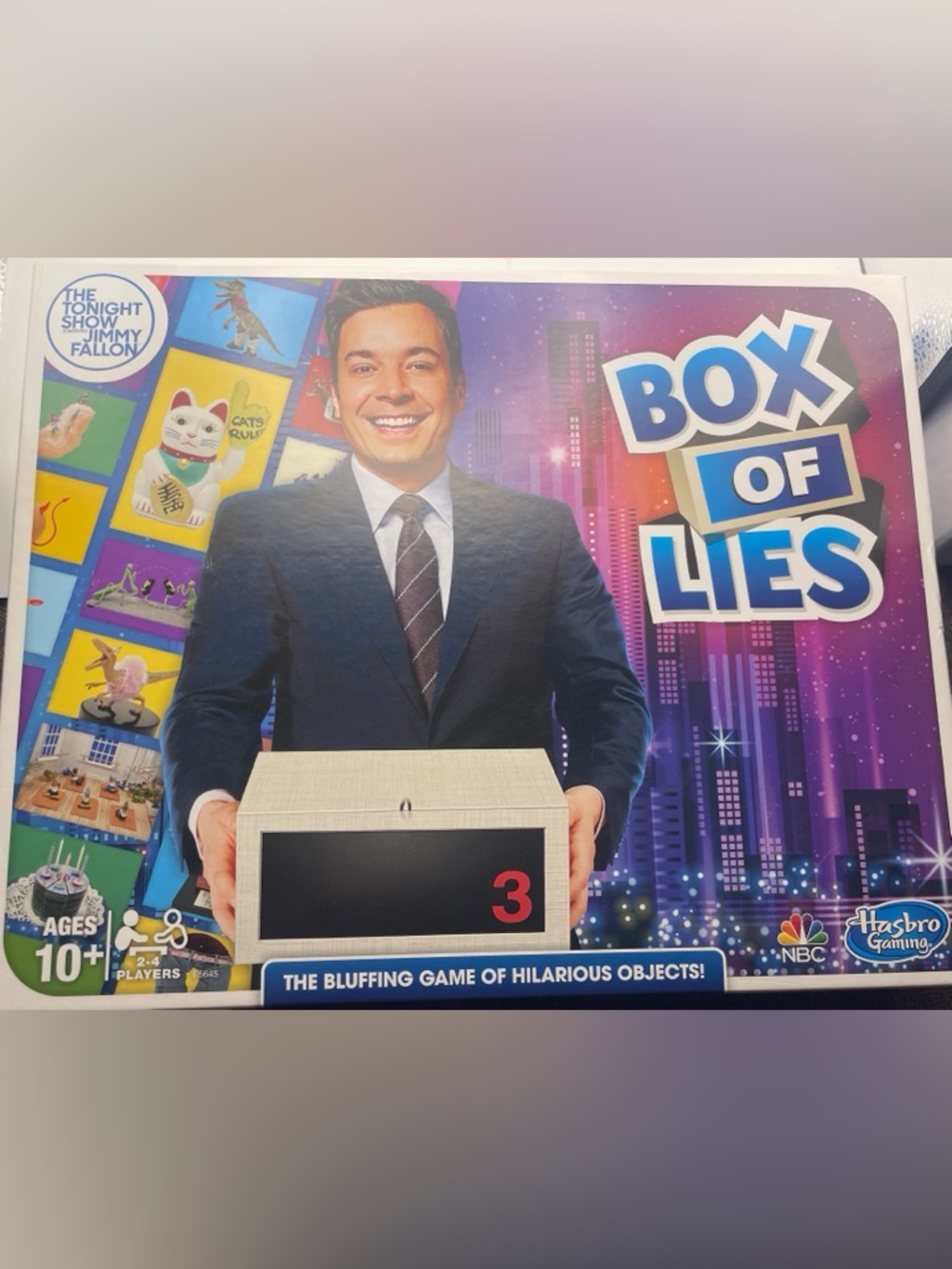 Box of Lies Party Game - Blue/Purple